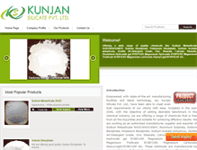 Tablet Screenshot of kunjansilicate.com